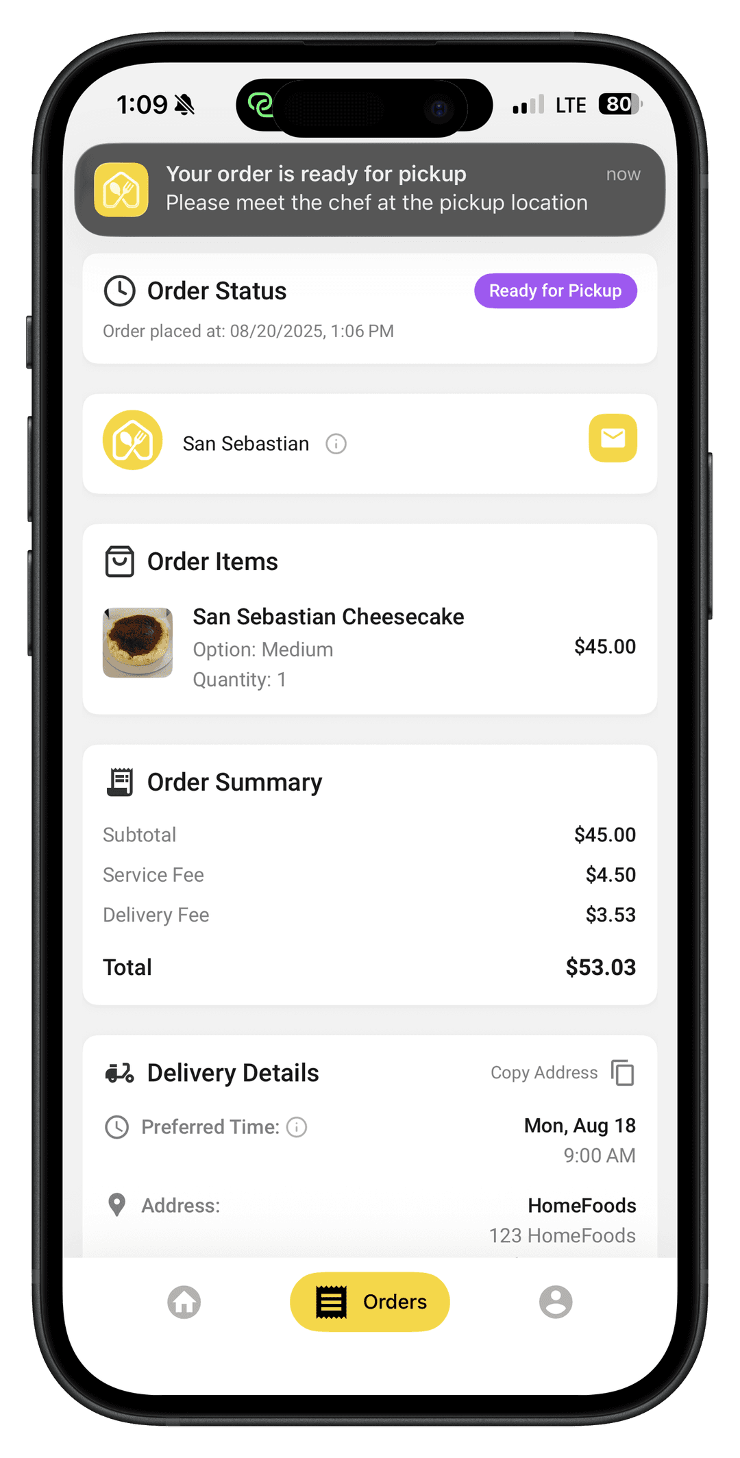 Pick up your HomeFoods order